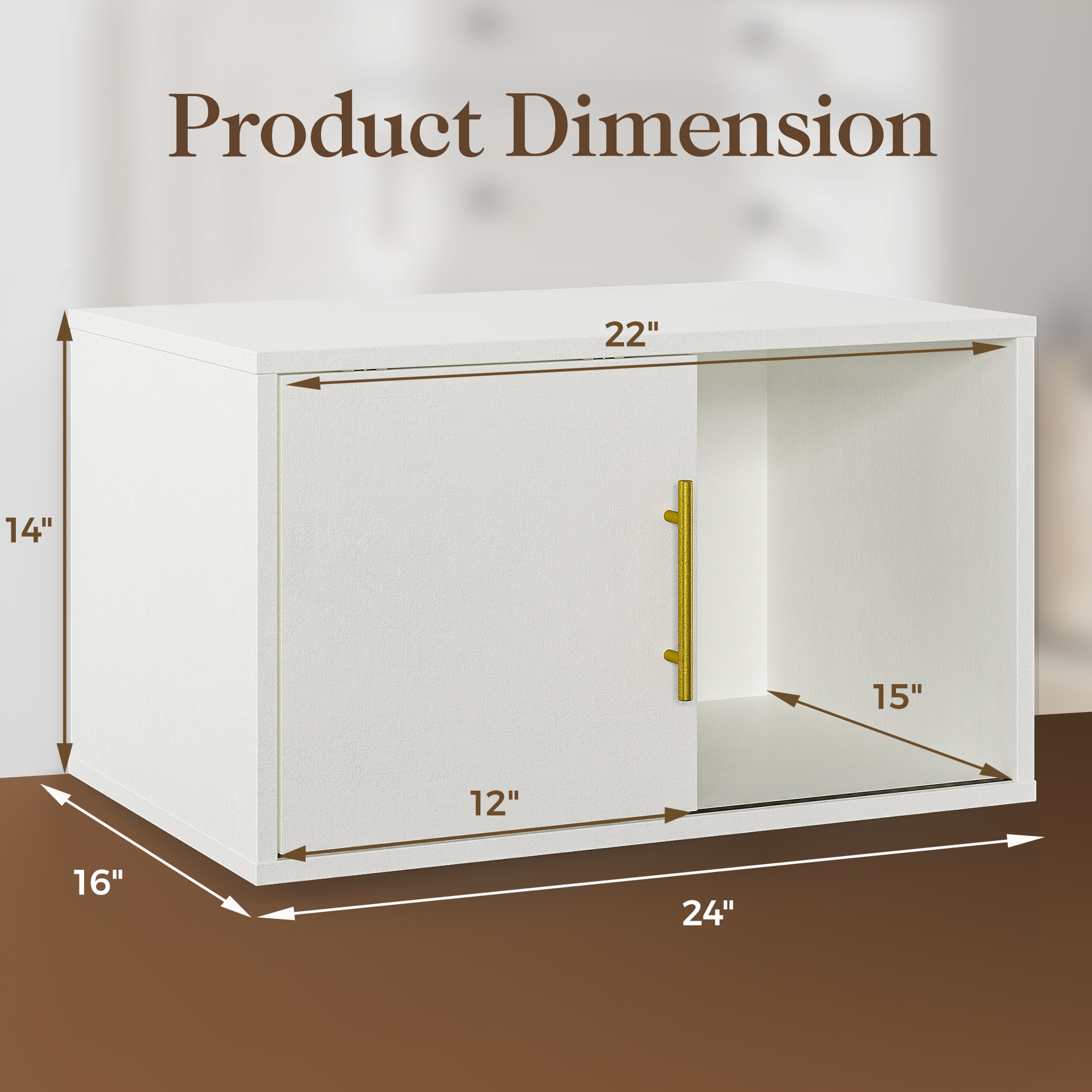 Storage Organizer Unit With Sliding Door White Stackable Bookcase_voghion.com